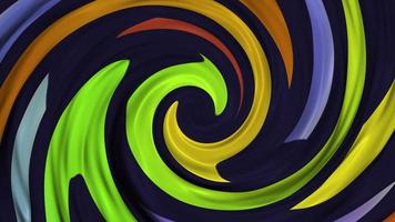 abstrakt mehrfarbig Spiral- Bewegung Hintergrund. loopable und voll hd. video