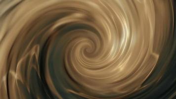 sedoso marrón líquido espiral movimiento antecedentes. en bucle y lleno hd. video