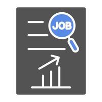 Job Analysis Vector Icon Style