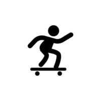skateboarding vector icon
