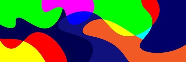 Colorful waves banner abstract background vector