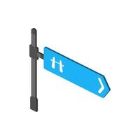 Motorway road isometric vector icon