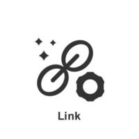 Online marketing, link vector icon