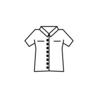 Shirt clothes man dress vector icon