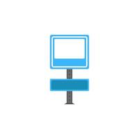 Display information colored vector icon