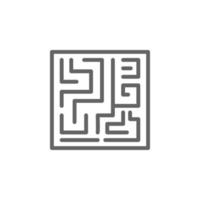 labyrinth vector icon