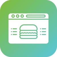 Food Blog Vector Icon Style