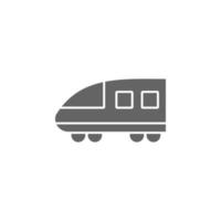 Modern high speed train vector icon