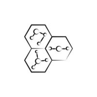 nanotecnología vector icono