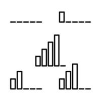 set of signal vector icon