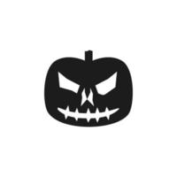 pumpkin halloween silhouette vector icon