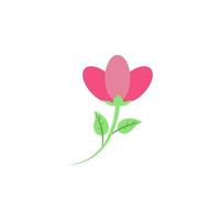 flower colored vector icon