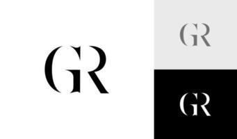 Simple and elegant letter GK monogram logo design vector