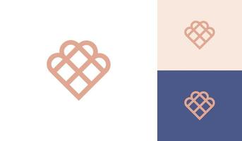resumen y minimalista corazón logo vector