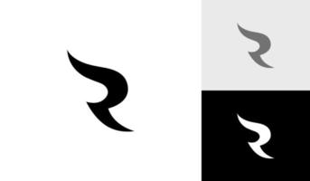 Letter R monogram logo design vector for apparel company
