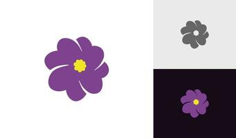 Simple flower logo or icon vector