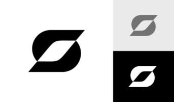 letra s inicial monograma logo diseño vector