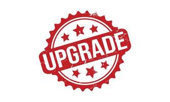 Upgrade Rubber Stamp. Red Upgrade Rubber Grunge Stamp Seal Vector Illustration