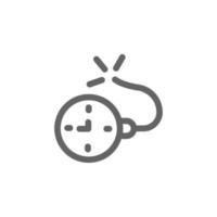 Bomb o'clock vector icon