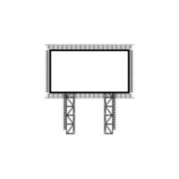 steel structure billboard vector icon