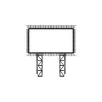 steel structure billboard vector icon