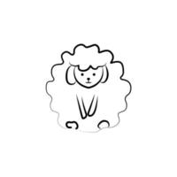 sheep vector icon