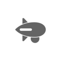 Airship, transport, zeppelin vector icon