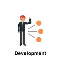 Development color vector icon