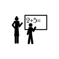 math lesson vector icon