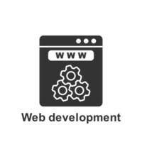 Online marketing, web development vector icon