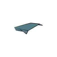 whale colored origami style vector icon