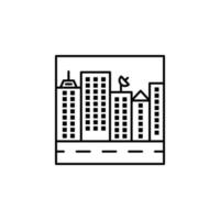 building outline vector icon