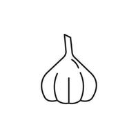 Vector Garlic bulb vector icon