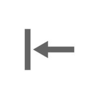 Arrow, backward vector icon