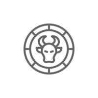 bull vector icon