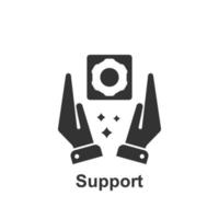 Online marketing, support vector icon