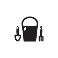 Bucket, scapula, vector icon