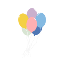 aniversário balão decoração png