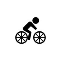 cyclist vector icon