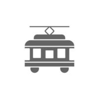 Tram Car, Train, passenger transportation vector icon