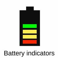 Vector illustration of accumulator or battery symbol. As a symbol of energy or battery power.