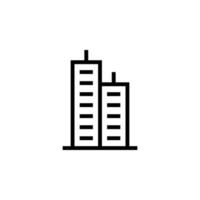 icono de vector de edificio