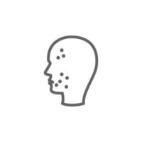 Blotch, face vector icon