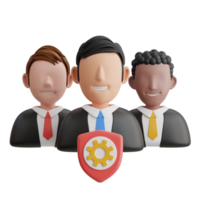 3d business staff, Profit Sharing, Job Interview, Render vector objects. png