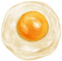 friterad ägg vattenfärg png