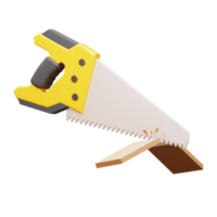 Saw 3D Illustration. 3D Rendering png