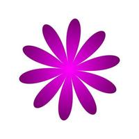 Pink and purple abstract flower logo vector