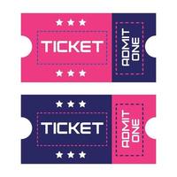 Vector ticket templates for entry to music, dance, live concert. Ticket to enter the event.