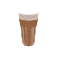 la glace café sur transparent Contexte png