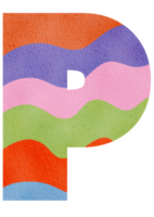 arcobaleno cartone animato inglese alfabeto, lettera p per bambini e formazione scolastica png